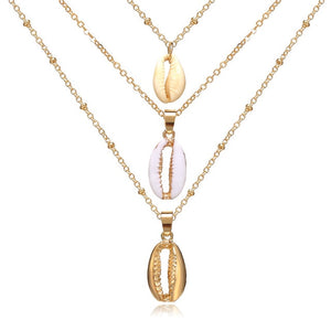 Multilayer Crystal Moon Pendants & Necklaces