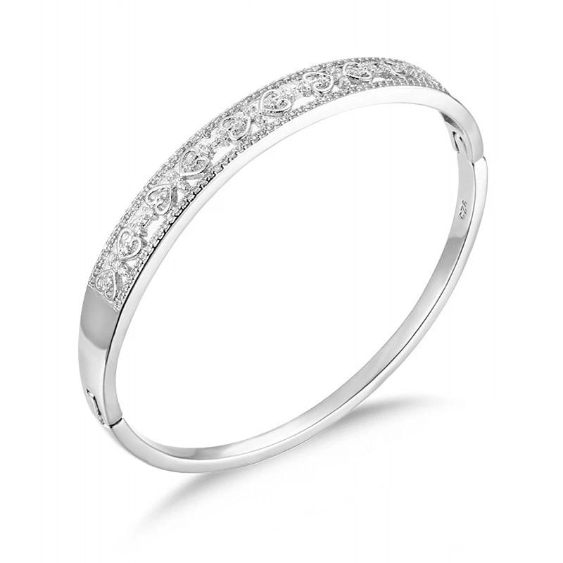 Simulated Diamond Bangle Bracelets