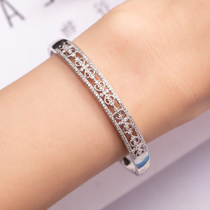 Simulated Diamond Bangle Bracelets