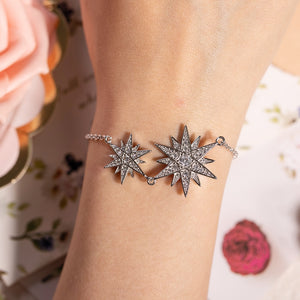 Long Snake Chain Star Bracelet