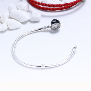 Romantic Heart-Shaped Charm Bracelet