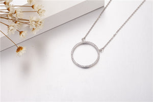 Handmade Round Hollow Pendant Necklace