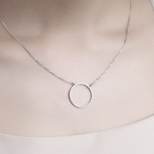 Handmade Round Hollow Pendant Necklace