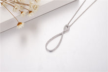 Load image into Gallery viewer, Austrian Cubic Zirconia Water Drop Pendant Necklace