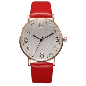 Luxury Leather Band Wrist Watch