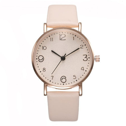 Luxury Leather Band Wrist Watch