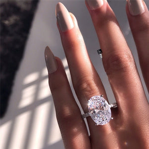 Luxury Cushion CZ Ring