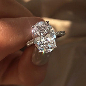 Luxury Cushion CZ Ring