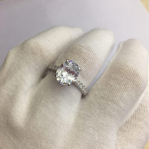 Luxury Cushion CZ Ring