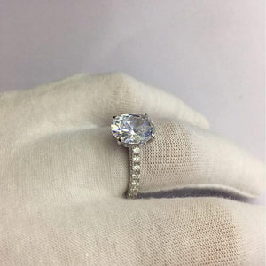 Luxury Cushion CZ Ring